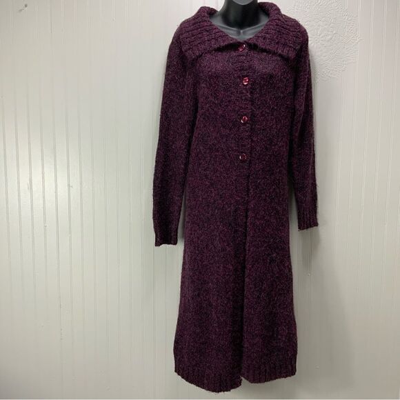 B. MOSS Duster length cardigan sweater - Picture 1 of 5